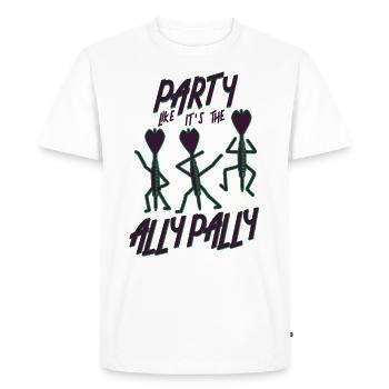 Darts Party Like It's The Ally Pally Lustig WM - Männer Premium Bio T-Shirt - Weiß - Vorne - Nico (187cm)