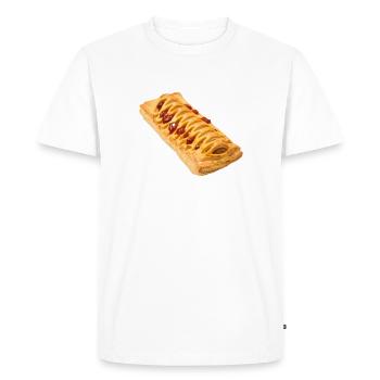 Petit pain Frikandel - T-shirt Premium bio Homme - blanc - Devant - Nico (187cm)