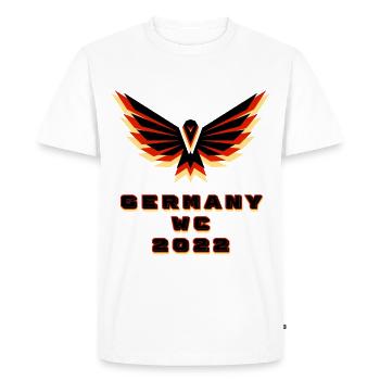 germany wc 2022 logo - Men's Premium Organic T-Shirt - white - Front - Nico (187cm)