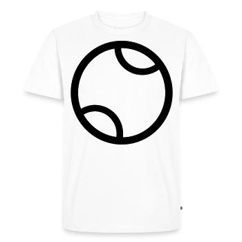 Balle de tennis - T-shirt Premium bio Homme - blanc - Devant - Nico (187cm)