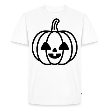 citrouille - T-shirt Premium bio Homme - blanc - Devant - Nico (187cm)
