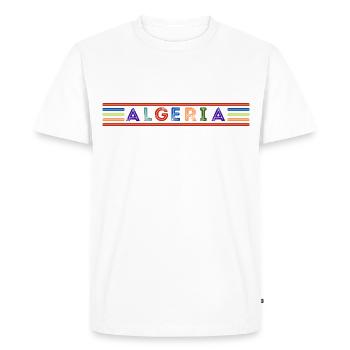 Algeria - T-shirt Premium bio Homme - blanc - Devant - Nico (187cm)