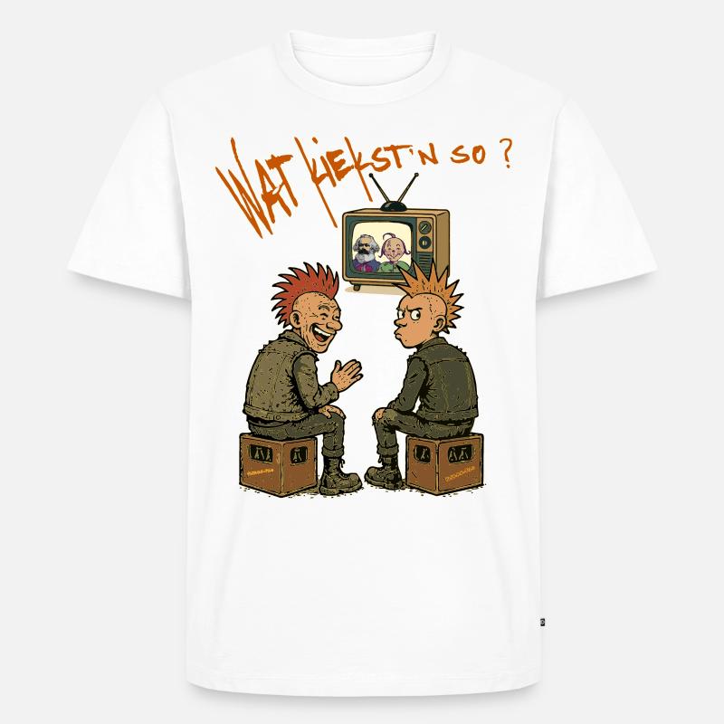Marx & Moritz - Männer Premium Bio T-Shirt - Weiß