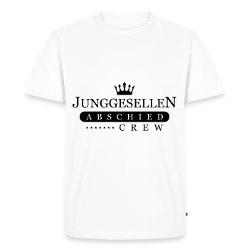 couronne de célibataire - T-shirt Premium bio Homme - blanc - Devant - Nico (187cm)
