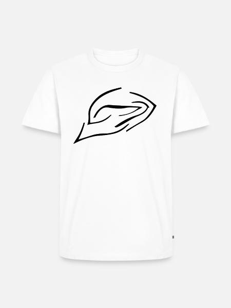 wave - Männer Premium Bio T-Shirt - Weiß