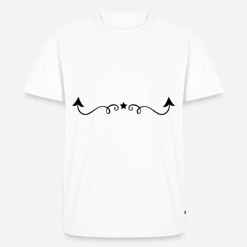 ornamente element pfeil - Männer Premium Bio T-Shirt - Weiß