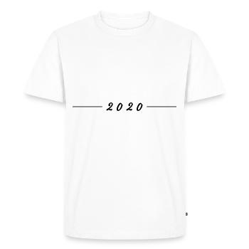 2020 deleted - Men's Premium Organic T-Shirt - white - Front - Nico (187cm)