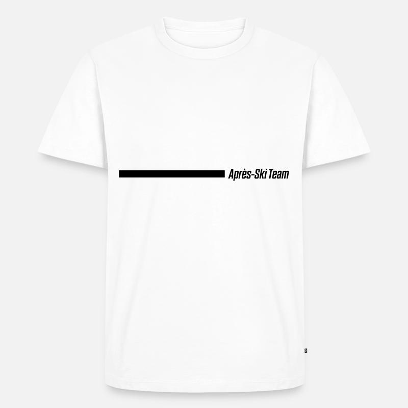 équipe après ski - T-shirt Premium bio Homme - blanc