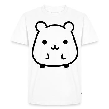 hamster - T-shirt Premium bio Homme - blanc - Devant - Nico (187cm)
