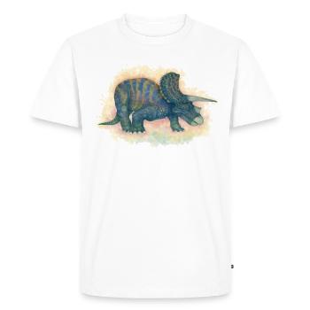 Horned dinosaurs - Men's Premium Organic T-Shirt - white - Front - Nico (187cm)