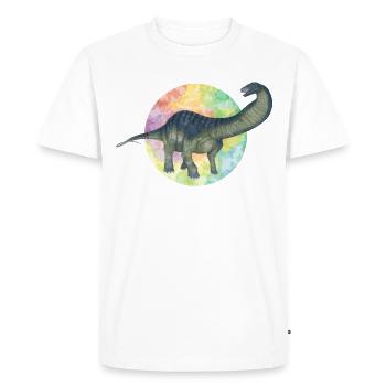 Colored Dinosaurs - Men's Premium Organic T-Shirt - white - Front - Nico (187cm)