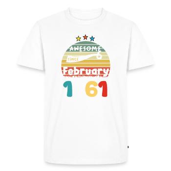 1961 vintage anniversaire rétro édition limitée - T-shirt Premium bio Homme - blanc - Devant - Nico (187cm)
