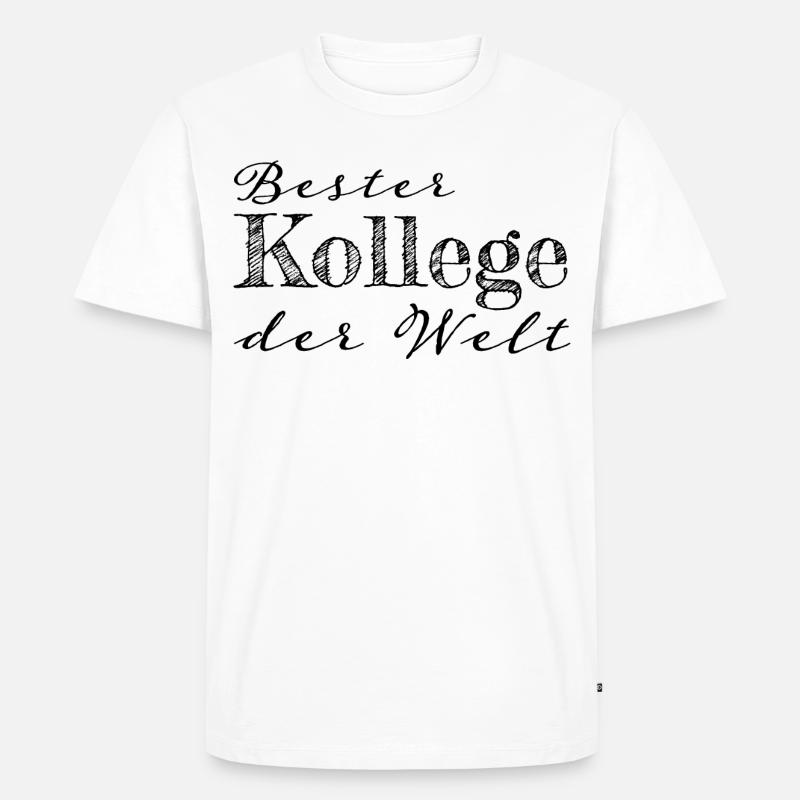 Kollege Abschiedsgeschenk Geschenkidee - Männer Premium Bio T-Shirt - Weiß