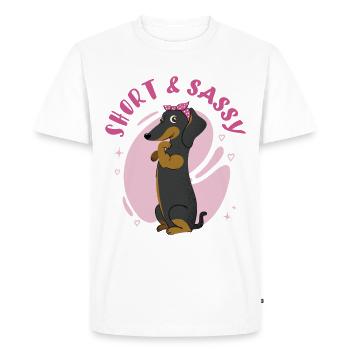 Weenie Maman Teckel - T-shirt Premium bio Homme - blanc - Devant - Nico (187cm)