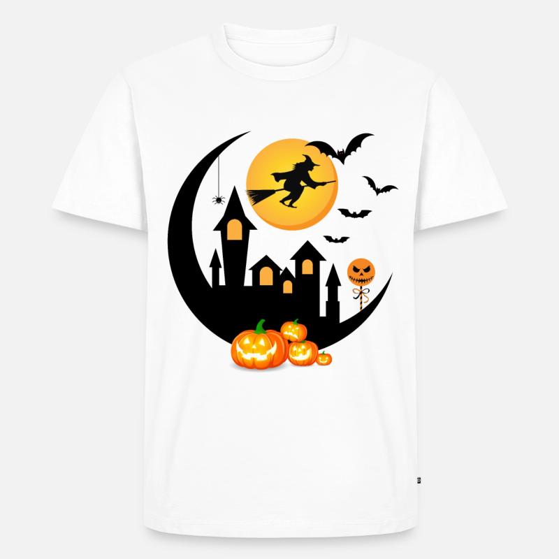 Halloween-Atmosphäre - Männer Premium Bio T-Shirt - Weiß