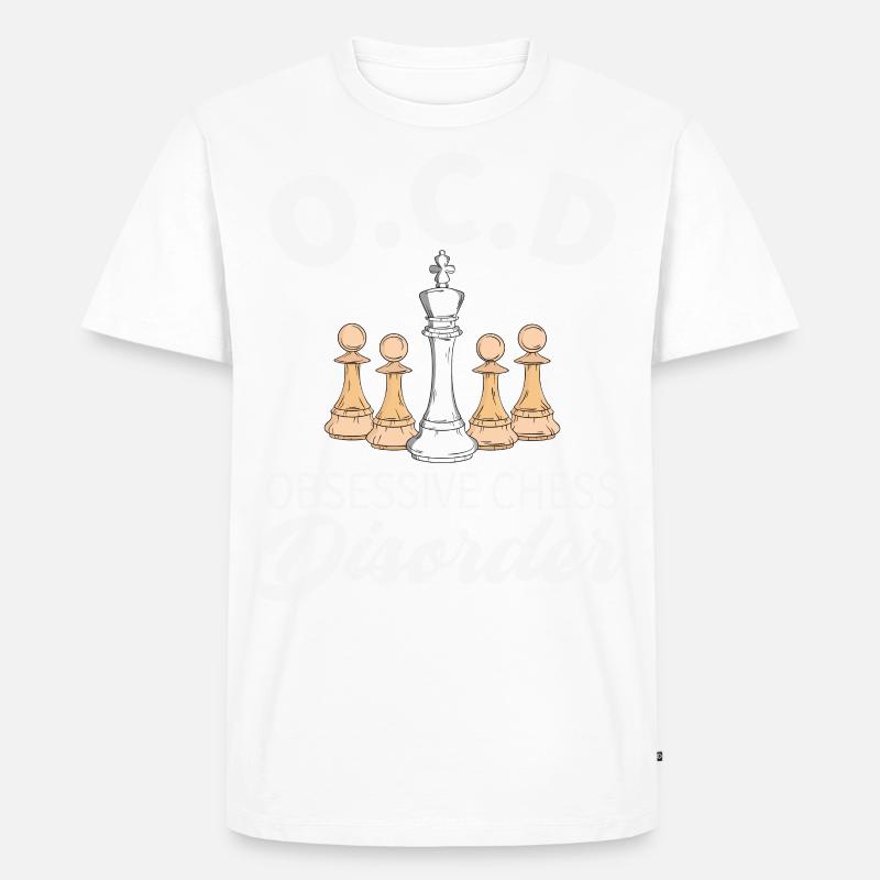 Schach - Männer Premium Bio T-Shirt - Weiß