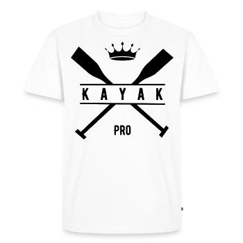 Logo kayak pro - T-shirt Premium bio Homme - blanc - Devant - Nico (187cm)