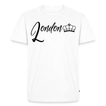 Londres - T-shirt Premium bio Homme - blanc - Devant - Nico (187cm)