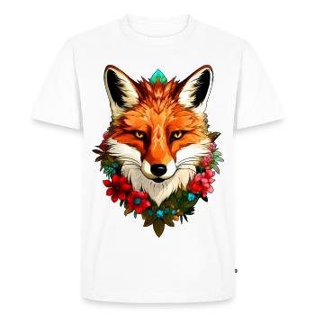 Style des Renards - T-shirt Premium bio Homme - blanc - Devant - Nico (187cm)