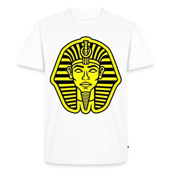 Crâne de pharaon - T-shirt Premium bio Homme - blanc - Devant - Nico (187cm)