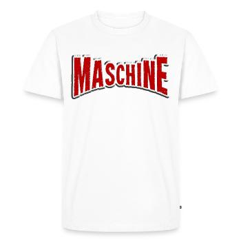 Cabinet d'animaux de force de bodybuilding de machine - T-shirt Premium bio Homme - blanc - Devant - Nico (187cm)