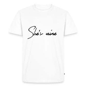 Elle est à moi chemise - T-shirt Premium bio Homme - blanc - Devant - Nico (187cm)