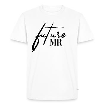 Futur M. Monsieur couple fiancé couples de fiancé - T-shirt Premium bio Homme - blanc - Devant - Nico (187cm)