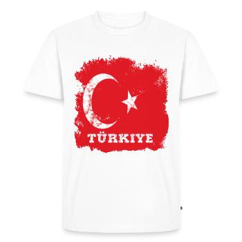Turquie Türkiye - T-shirt Premium bio Homme - blanc - Devant - Nico (187cm)