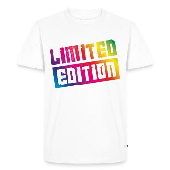 limited edition colorful - Men's Premium Organic T-Shirt - white - Front - Nico (187cm)