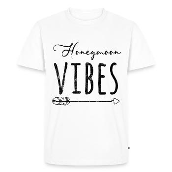 Lune de Miel lune de miel mariée dit - T-shirt Premium bio Homme - blanc - Devant - Nico (187cm)