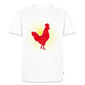 hahn - T-shirt Premium bio Homme - blanc - Devant - Nico (187cm)