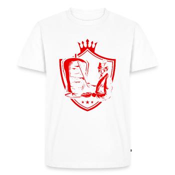 doner kebab logo - Men's Premium Organic T-Shirt - white - Front - Nico (187cm)