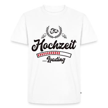wedding loading - Men's Premium Organic T-Shirt - white - Front - Nico (187cm)