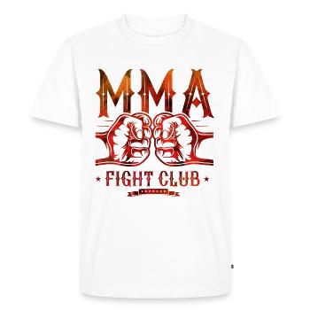 Mma Fight Club - Men's Premium Organic T-Shirt - white - Front - Nico (187cm)