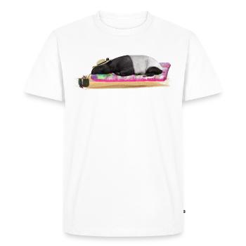Tapir - T-shirt Premium bio Homme - blanc - Devant - Nico (187cm)