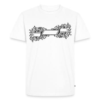 Idée cadeau décoratif à motif de cadre - T-shirt Premium bio Homme - blanc - Devant - Nico (187cm)