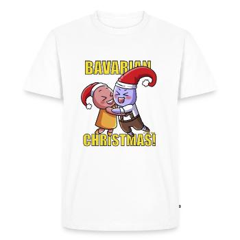 BAVARIAN X-MAS - Le tentacule bavarois de freaky-Deek - T-shirt Premium bio Homme - blanc - Devant - Nico (187cm)