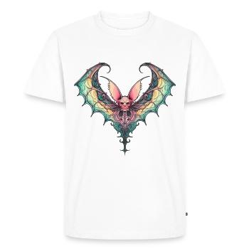 Creepy bat - Men's Premium Organic T-Shirt - white - Front - Nico (187cm)