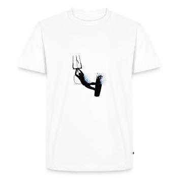 Kitesurf, kitesurf, kitesurf, kitesurf - T-shirt Premium bio Homme - blanc - Devant - Nico (187cm)