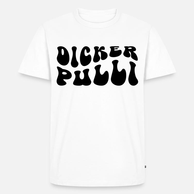Dicker Pulli - Männer Premium Bio T-Shirt - Weiß