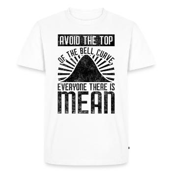 Normal Distribution Data Science Geschenkidee - Männer Premium Bio T-Shirt - Weiß - Vorne - Nico (187cm)