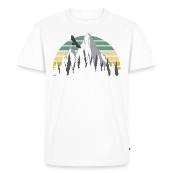 Mountain lovers - Men's Premium Organic T-Shirt - white - Front - Nico (187cm)
