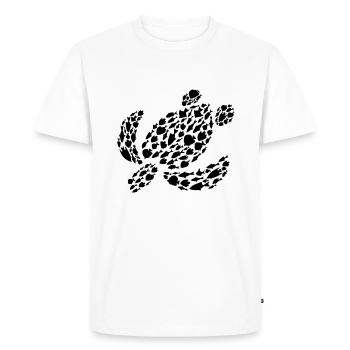 Tortue de mer Animaux de mer Tortue de mer - T-shirt Premium bio Homme - blanc - Devant - Nico (187cm)