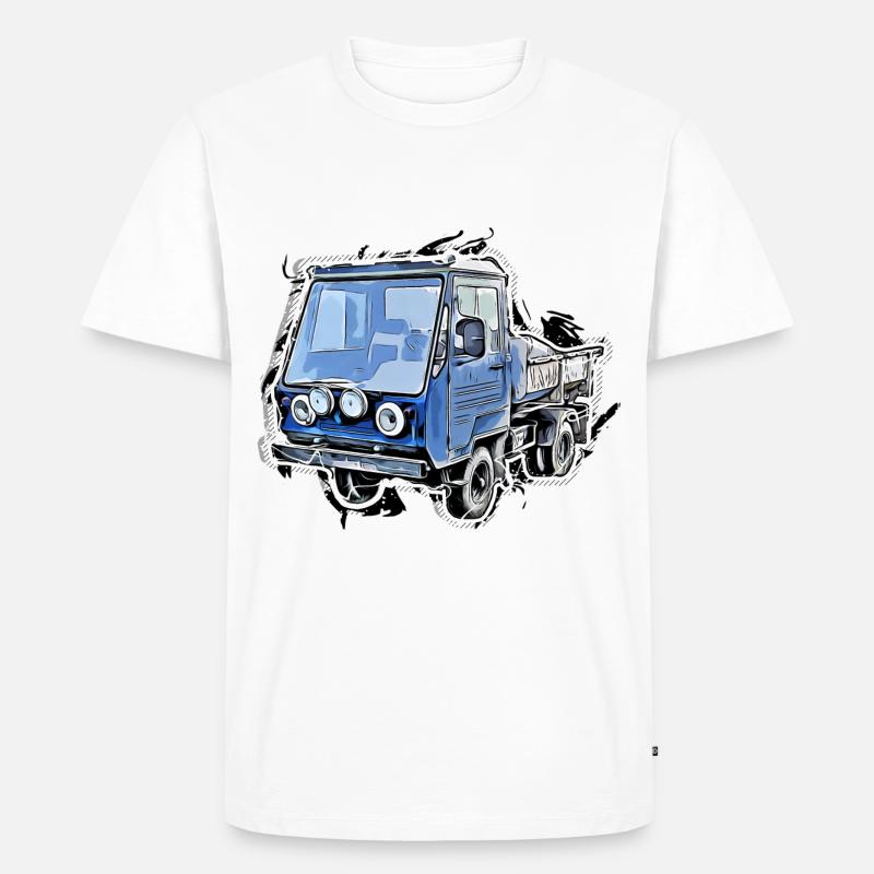 Multicar - Männer Premium Bio T-Shirt - Weiß