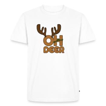 Noël Noël Noël Noël - T-shirt Premium bio Homme - blanc - Devant - Nico (187cm)