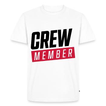 membre d'équipage - T-shirt Premium bio Homme - blanc - Devant - Nico (187cm)