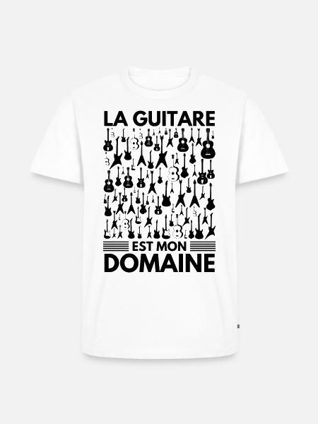 Guitare - T-shirt Premium bio Homme - blanc
