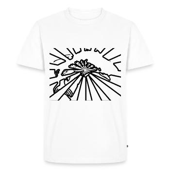 Pêcheur Pêche Pêche Pêche - T-shirt Premium bio Homme - blanc - Devant - Nico (187cm)