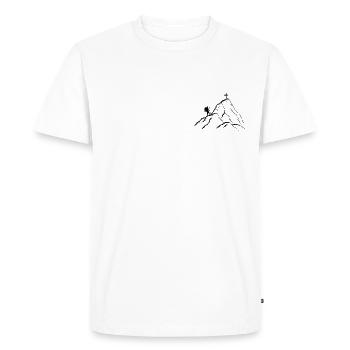Alpinisme - T-shirt Premium bio Homme - blanc - Devant - Nico (187cm)