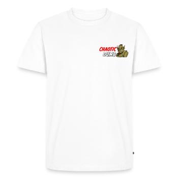 Chaotic dumb - Men's Premium Organic T-Shirt - white - Front - Nico (187cm)